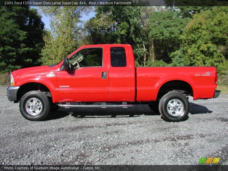  2003 F350 Super Duty Lariat SuperCab 4x4 Red