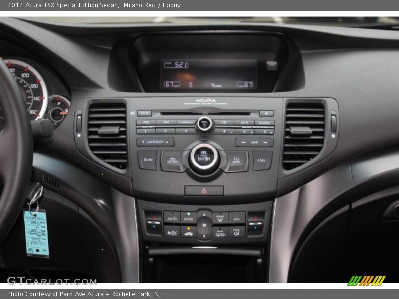 Controls of 2012 TSX Special Edition Sedan