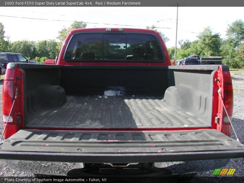 Red / Medium Parchment 2003 Ford F350 Super Duty Lariat SuperCab 4x4