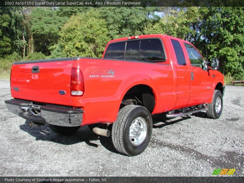  2003 F350 Super Duty Lariat SuperCab 4x4 Red