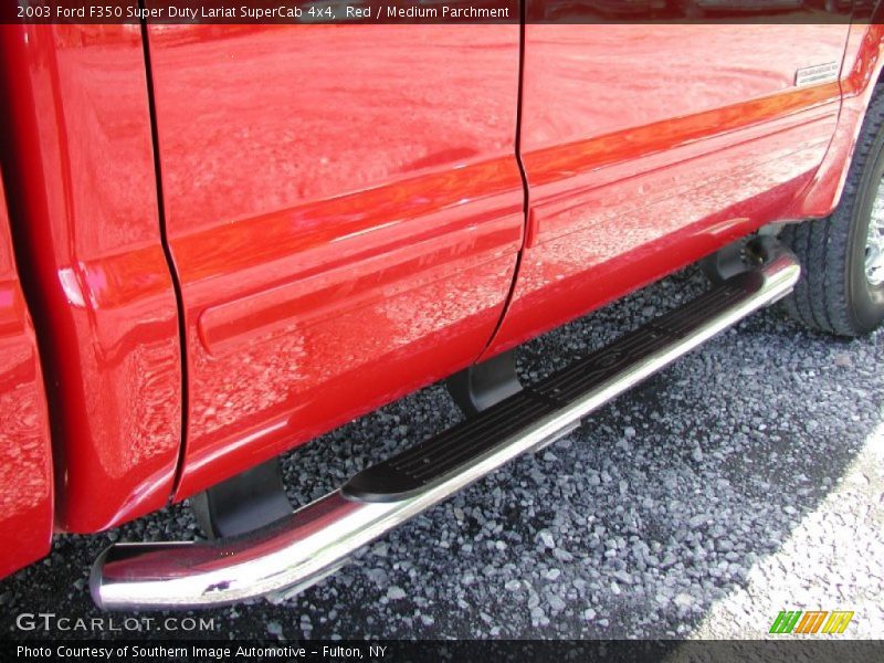 Red / Medium Parchment 2003 Ford F350 Super Duty Lariat SuperCab 4x4