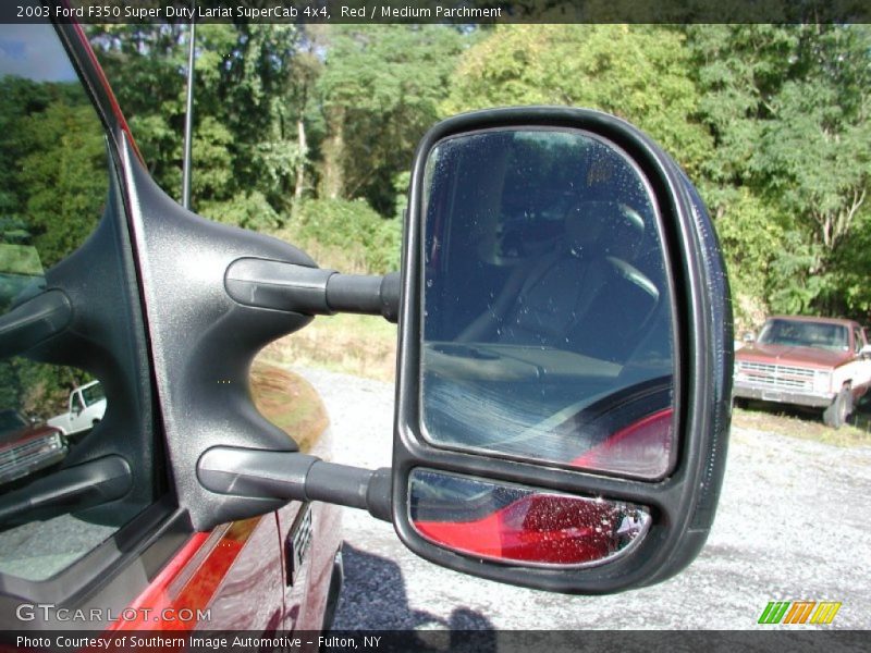 Red / Medium Parchment 2003 Ford F350 Super Duty Lariat SuperCab 4x4