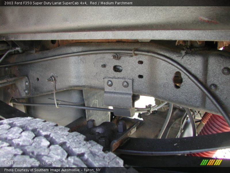 Red / Medium Parchment 2003 Ford F350 Super Duty Lariat SuperCab 4x4
