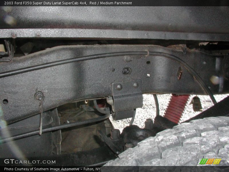 Red / Medium Parchment 2003 Ford F350 Super Duty Lariat SuperCab 4x4