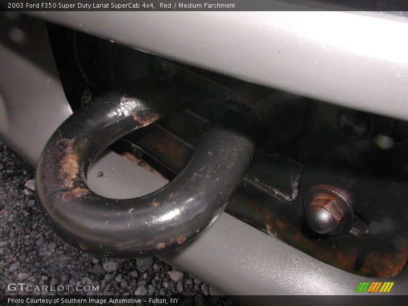 Red / Medium Parchment 2003 Ford F350 Super Duty Lariat SuperCab 4x4