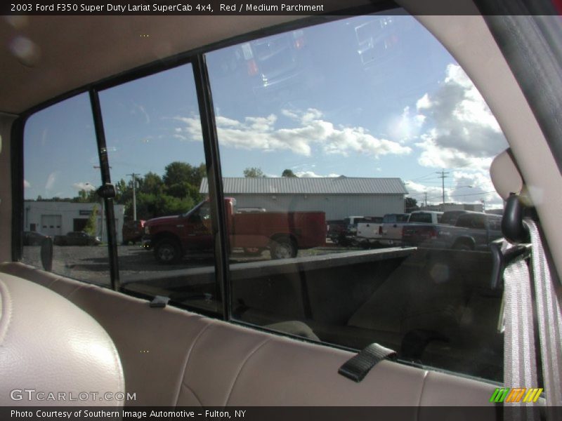 Red / Medium Parchment 2003 Ford F350 Super Duty Lariat SuperCab 4x4