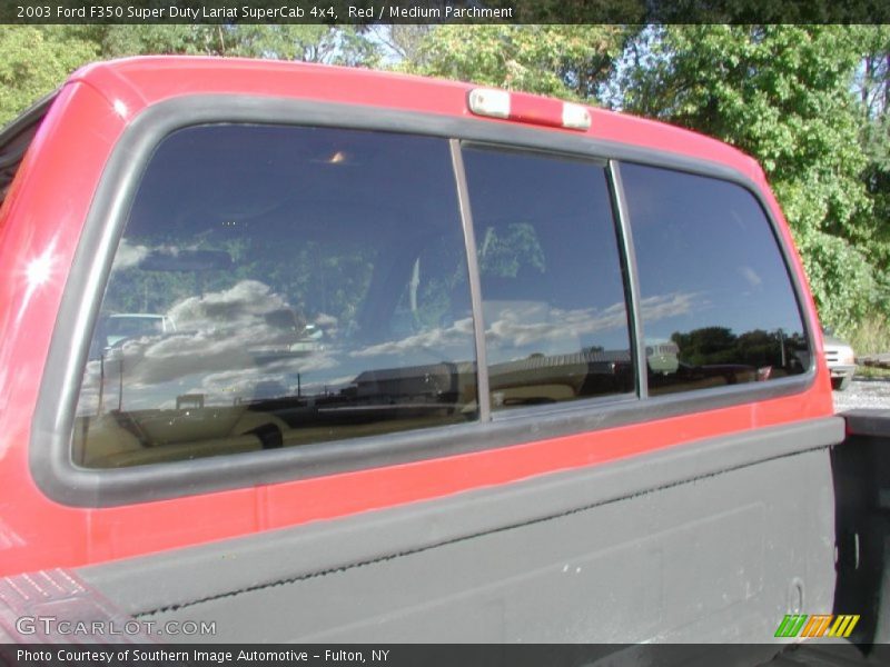 Red / Medium Parchment 2003 Ford F350 Super Duty Lariat SuperCab 4x4