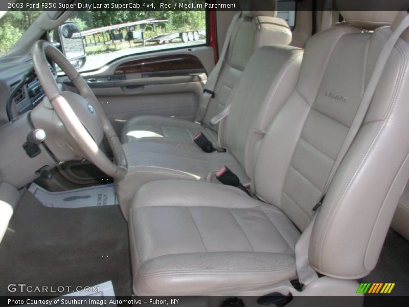 Front Seat of 2003 F350 Super Duty Lariat SuperCab 4x4