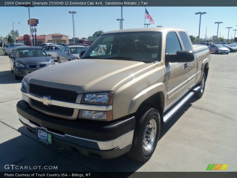 Sandstone Metallic / Tan 2004 Chevrolet Silverado 2500HD LS Extended Cab 4x4
