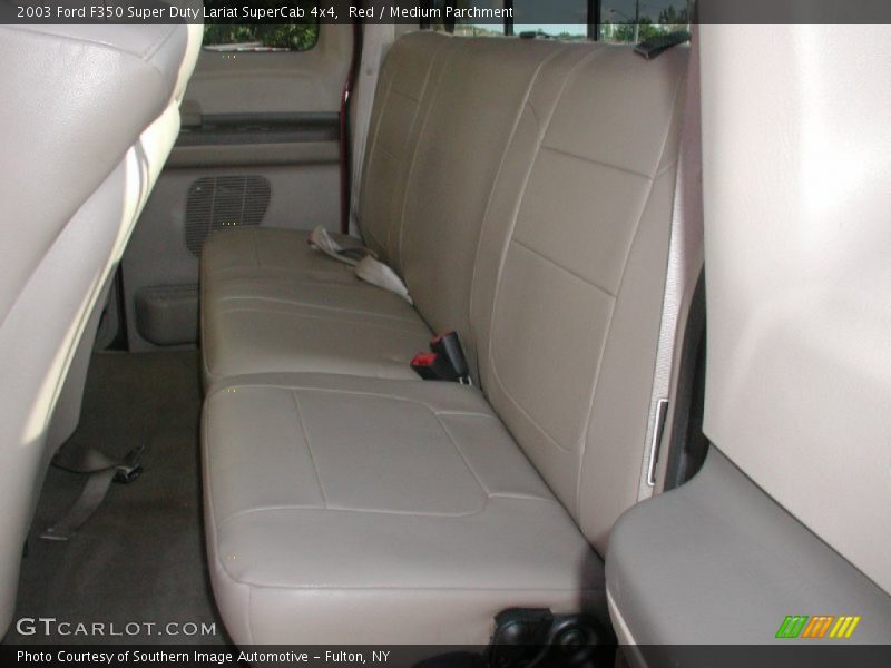 Red / Medium Parchment 2003 Ford F350 Super Duty Lariat SuperCab 4x4