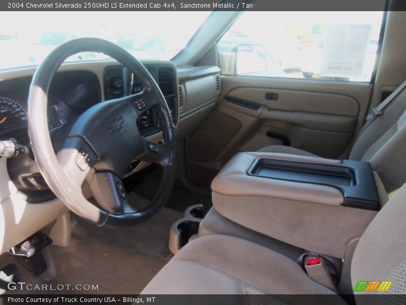 Sandstone Metallic / Tan 2004 Chevrolet Silverado 2500HD LS Extended Cab 4x4
