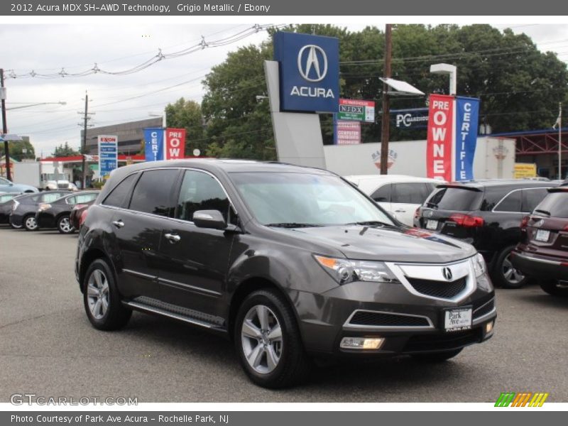 Grigio Metallic / Ebony 2012 Acura MDX SH-AWD Technology