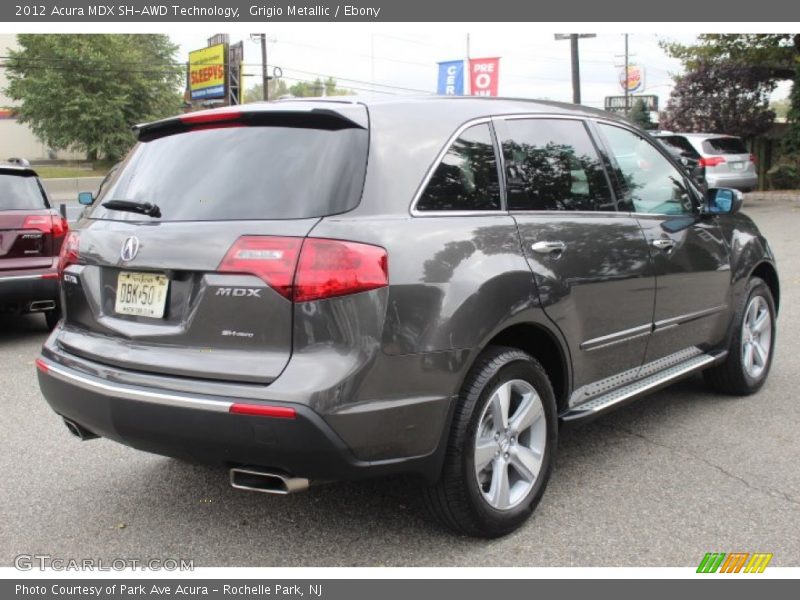 Grigio Metallic / Ebony 2012 Acura MDX SH-AWD Technology