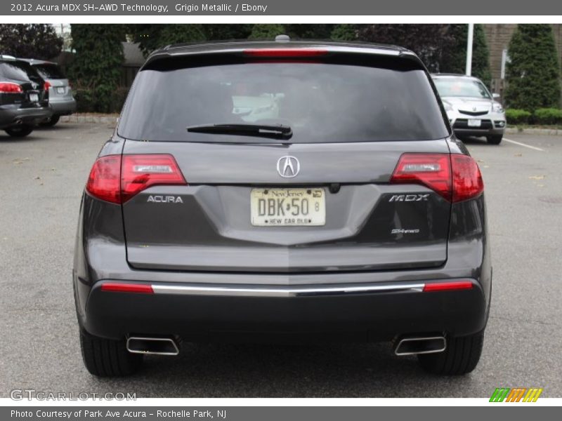 Grigio Metallic / Ebony 2012 Acura MDX SH-AWD Technology