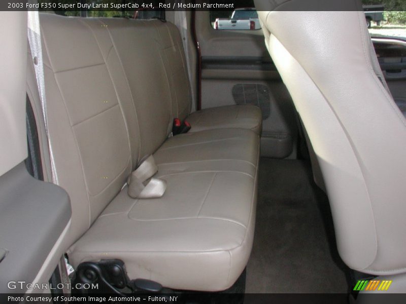 Red / Medium Parchment 2003 Ford F350 Super Duty Lariat SuperCab 4x4