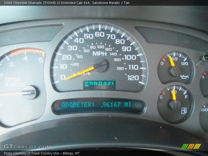 Sandstone Metallic / Tan 2004 Chevrolet Silverado 2500HD LS Extended Cab 4x4