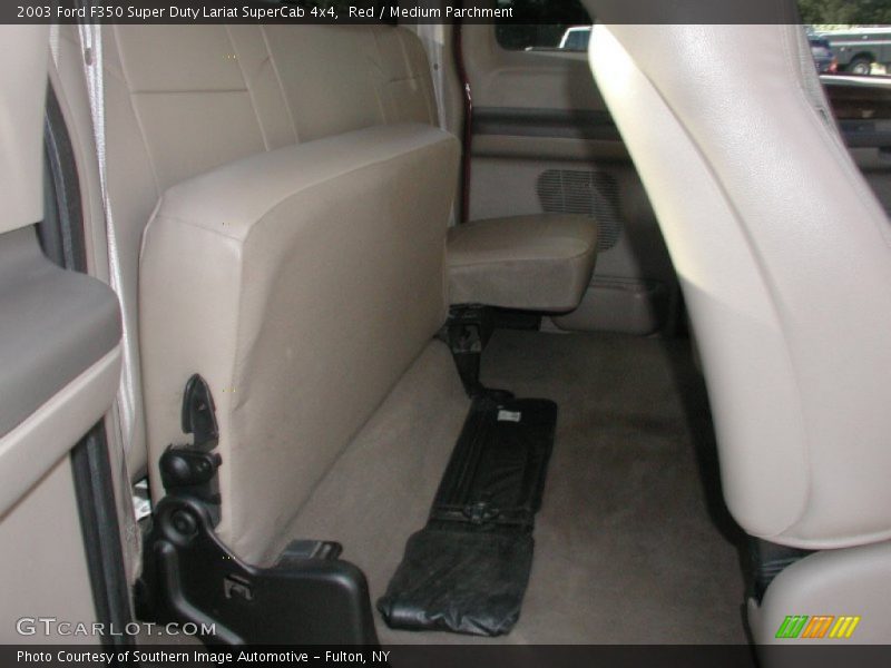 Red / Medium Parchment 2003 Ford F350 Super Duty Lariat SuperCab 4x4