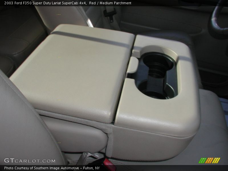 Red / Medium Parchment 2003 Ford F350 Super Duty Lariat SuperCab 4x4