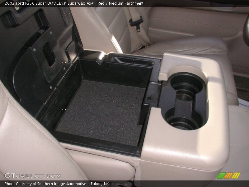 Red / Medium Parchment 2003 Ford F350 Super Duty Lariat SuperCab 4x4