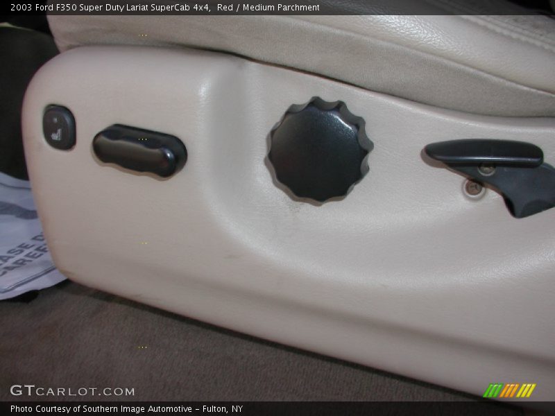 Red / Medium Parchment 2003 Ford F350 Super Duty Lariat SuperCab 4x4