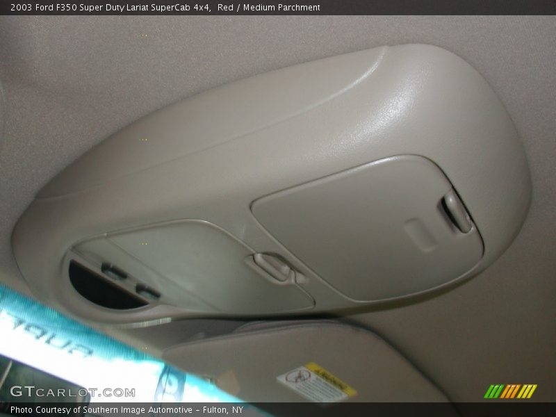 Red / Medium Parchment 2003 Ford F350 Super Duty Lariat SuperCab 4x4