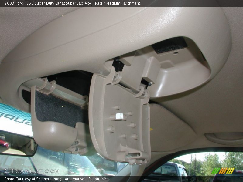 Red / Medium Parchment 2003 Ford F350 Super Duty Lariat SuperCab 4x4