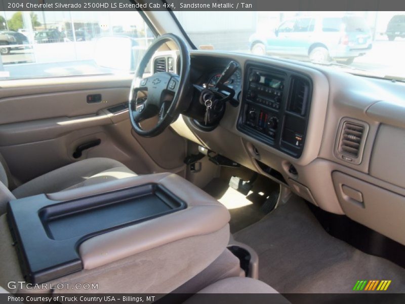Sandstone Metallic / Tan 2004 Chevrolet Silverado 2500HD LS Extended Cab 4x4