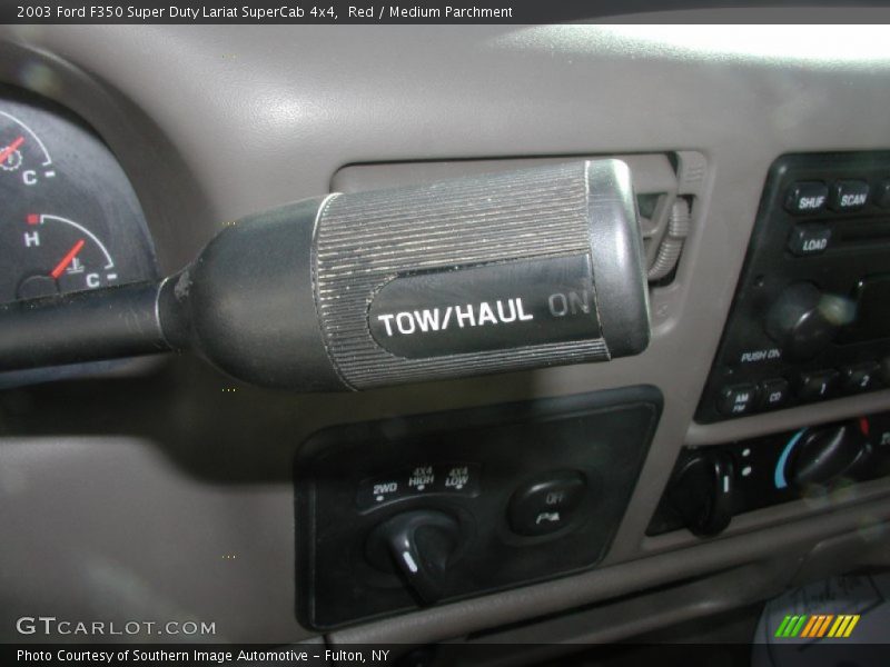Red / Medium Parchment 2003 Ford F350 Super Duty Lariat SuperCab 4x4