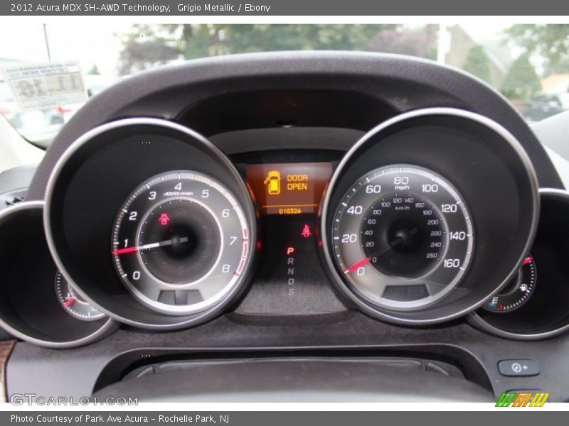 Grigio Metallic / Ebony 2012 Acura MDX SH-AWD Technology