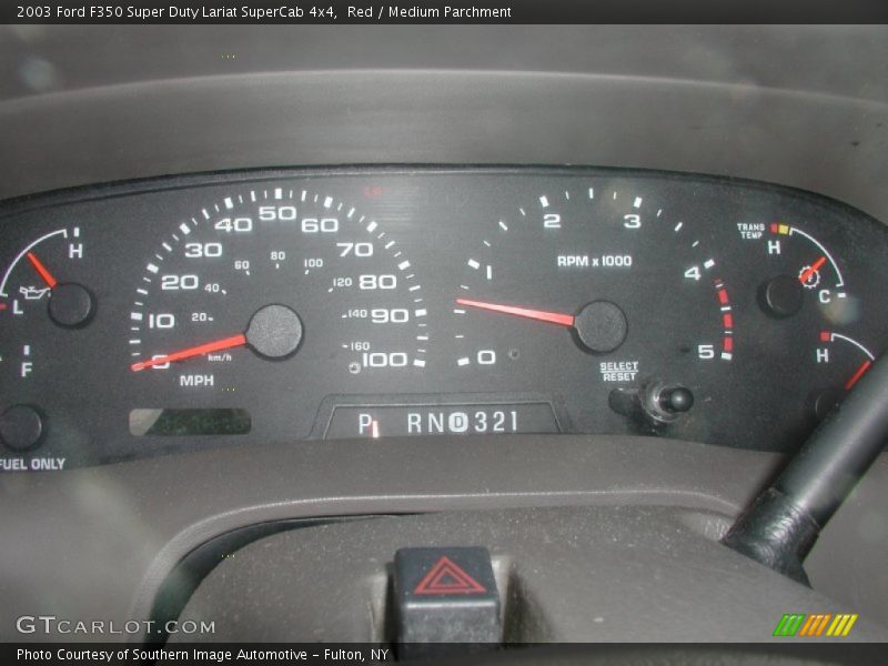  2003 F350 Super Duty Lariat SuperCab 4x4 Lariat SuperCab 4x4 Gauges