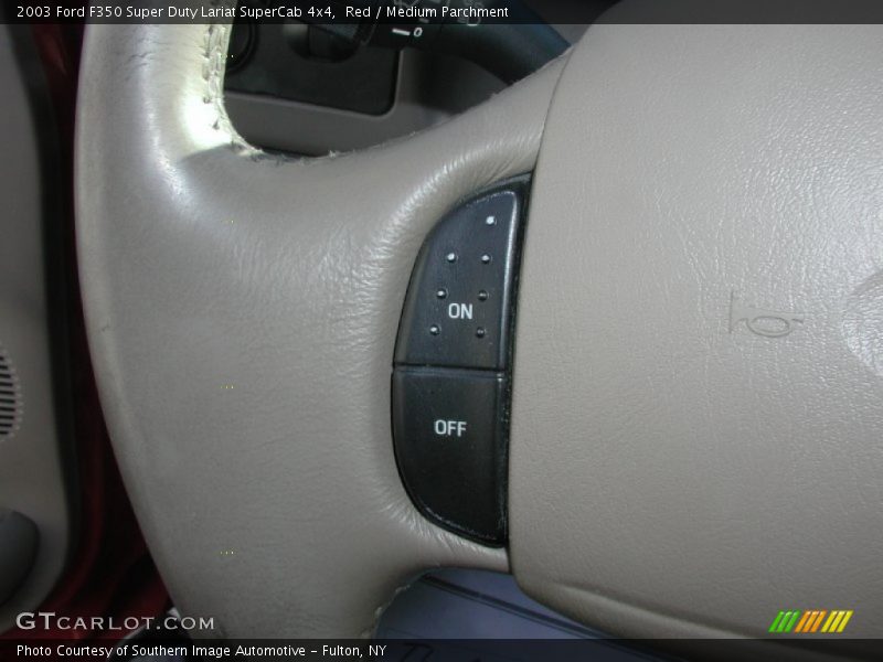 Red / Medium Parchment 2003 Ford F350 Super Duty Lariat SuperCab 4x4
