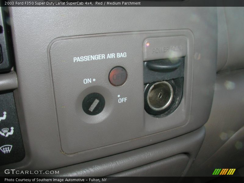 Red / Medium Parchment 2003 Ford F350 Super Duty Lariat SuperCab 4x4