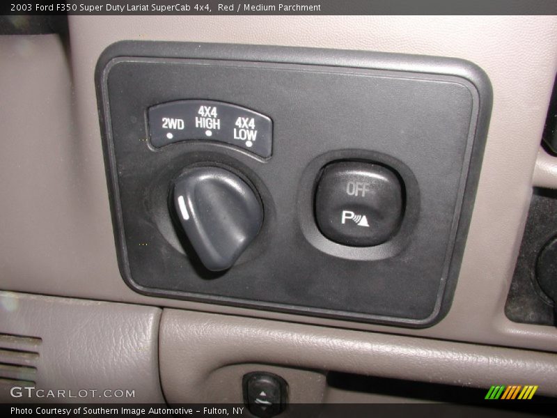 Red / Medium Parchment 2003 Ford F350 Super Duty Lariat SuperCab 4x4