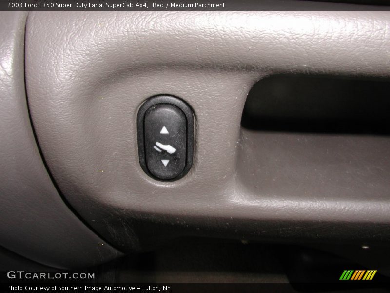 Red / Medium Parchment 2003 Ford F350 Super Duty Lariat SuperCab 4x4