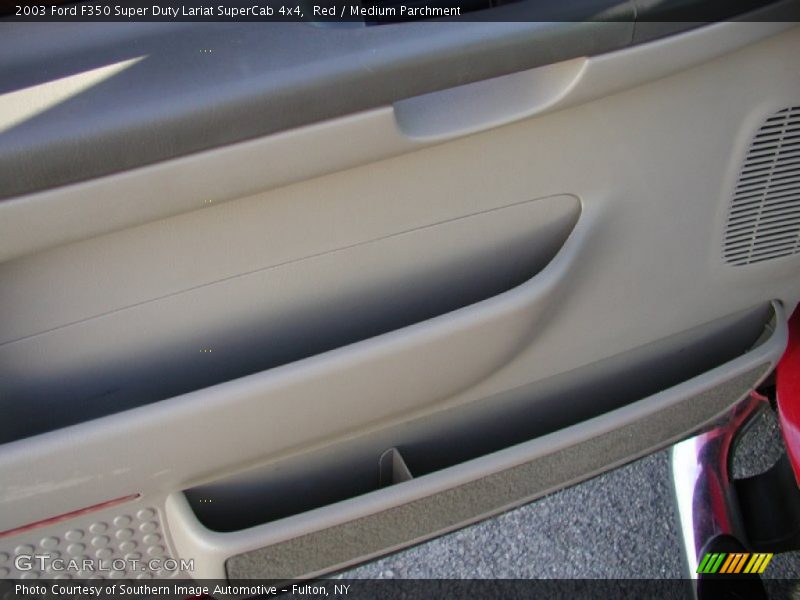 Red / Medium Parchment 2003 Ford F350 Super Duty Lariat SuperCab 4x4
