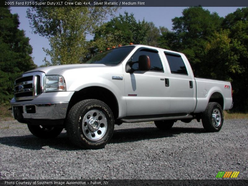 Silver Metallic / Medium Flint 2005 Ford F350 Super Duty XLT Crew Cab 4x4