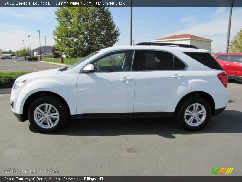 Summit White / Light Titanium/Jet Black 2011 Chevrolet Equinox LT