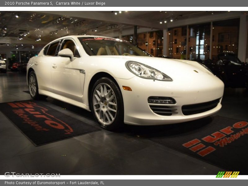 Carrara White / Luxor Beige 2010 Porsche Panamera S