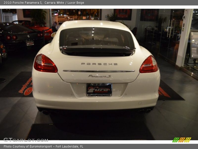 Carrara White / Luxor Beige 2010 Porsche Panamera S