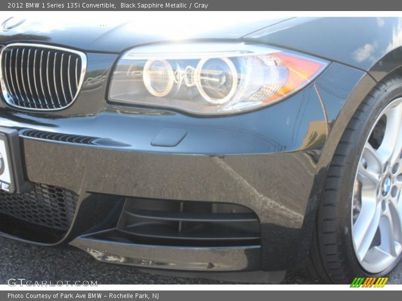 Black Sapphire Metallic / Gray 2012 BMW 1 Series 135i Convertible
