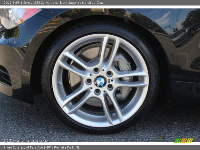 Black Sapphire Metallic / Gray 2012 BMW 1 Series 135i Convertible