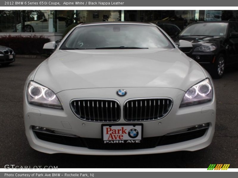 Alpine White / Black Nappa Leather 2012 BMW 6 Series 650i Coupe