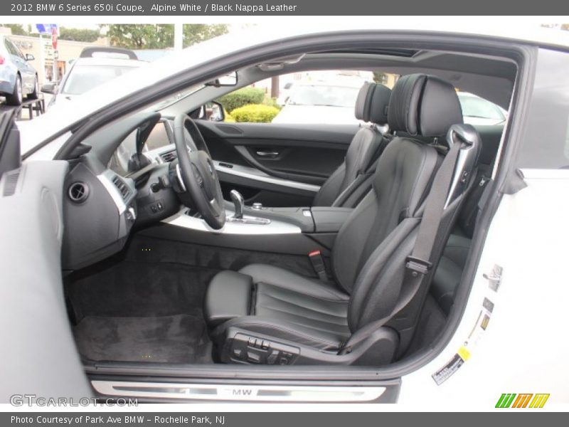 Front Seat of 2012 6 Series 650i Coupe