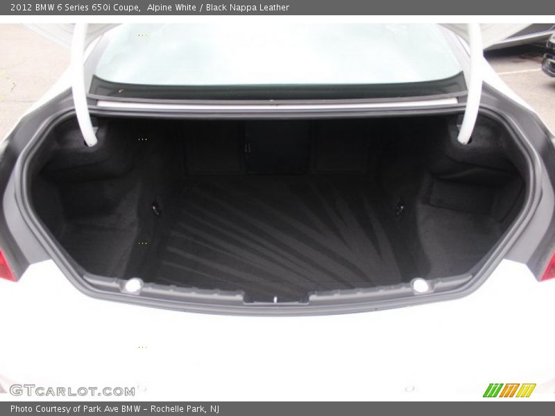  2012 6 Series 650i Coupe Trunk
