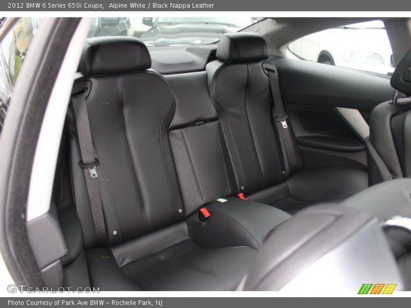 Rear Seat of 2012 6 Series 650i Coupe