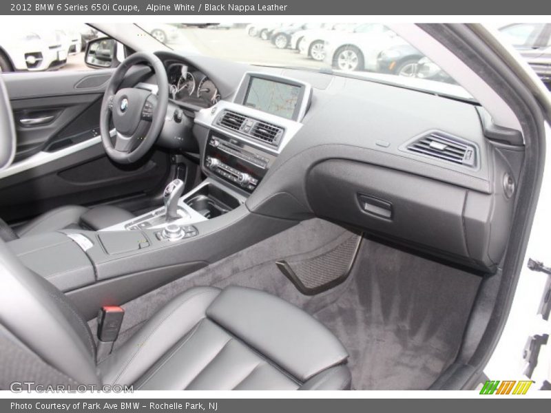 Alpine White / Black Nappa Leather 2012 BMW 6 Series 650i Coupe