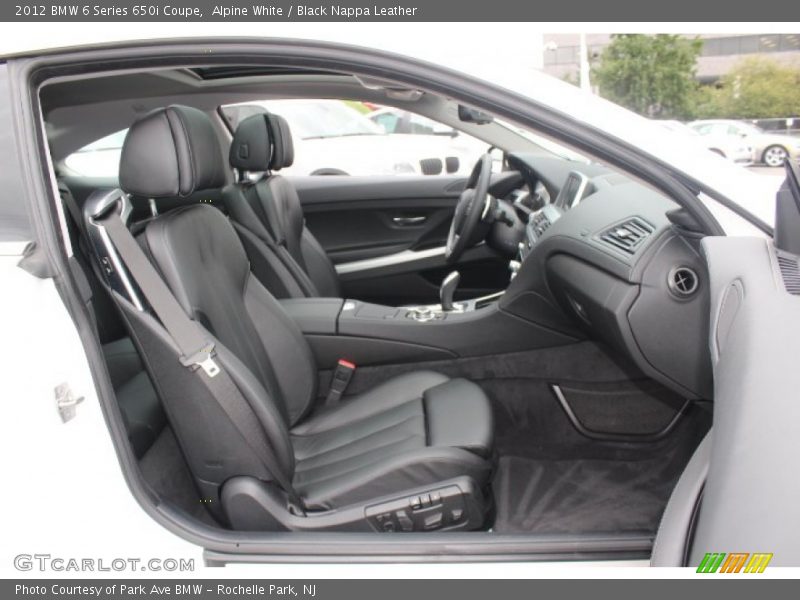  2012 6 Series 650i Coupe Black Nappa Leather Interior