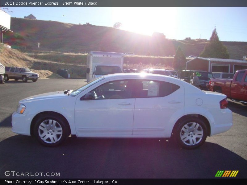 Bright White / Black 2011 Dodge Avenger Express