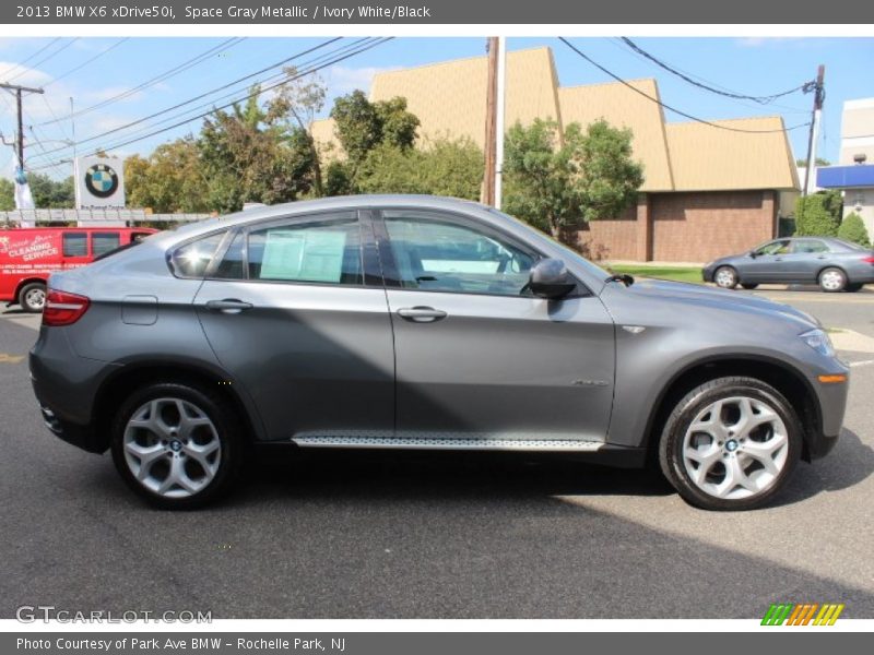 Space Gray Metallic / Ivory White/Black 2013 BMW X6 xDrive50i