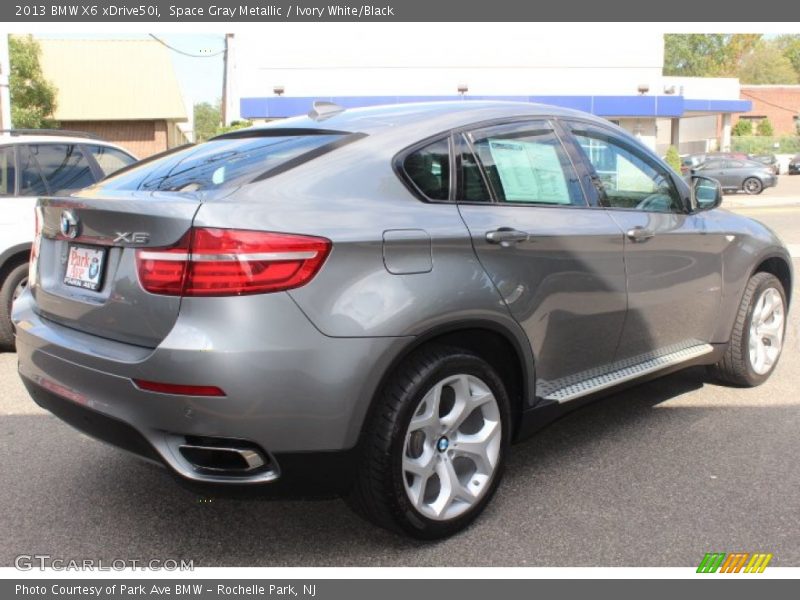 Space Gray Metallic / Ivory White/Black 2013 BMW X6 xDrive50i